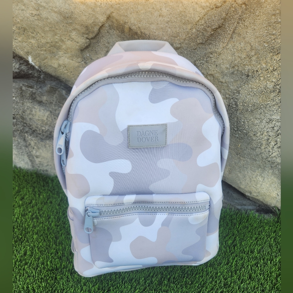 Dagne Dover Camo Backpack - Cream and Tan